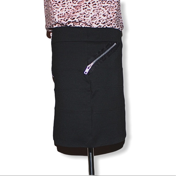 BCBGeneration Black Bodycon Bandage Mini Skirt 8 - Picture 12 of 16